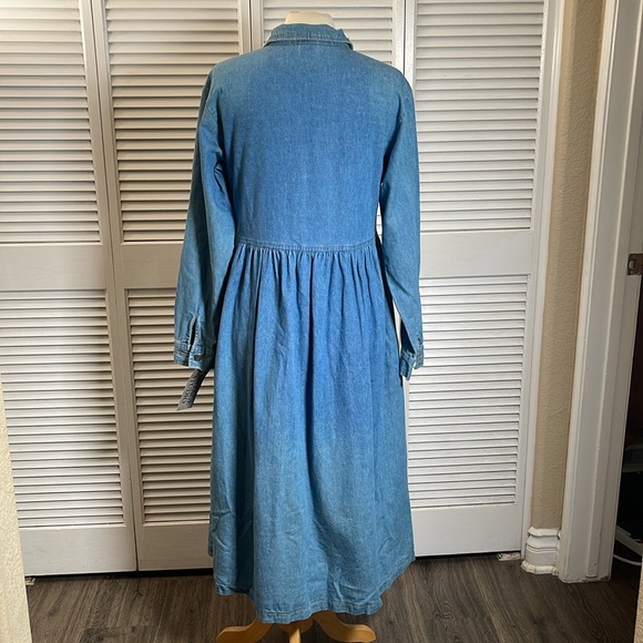 NEW. Vintage Studio, Denim Dress, M. Button up. - Picture 8 of 16